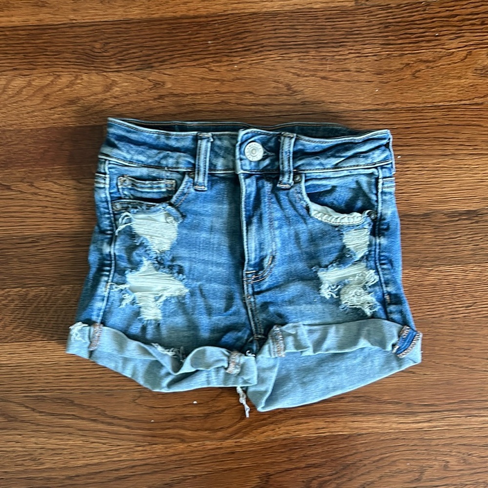 American Eagle High Rise Jean Shorts